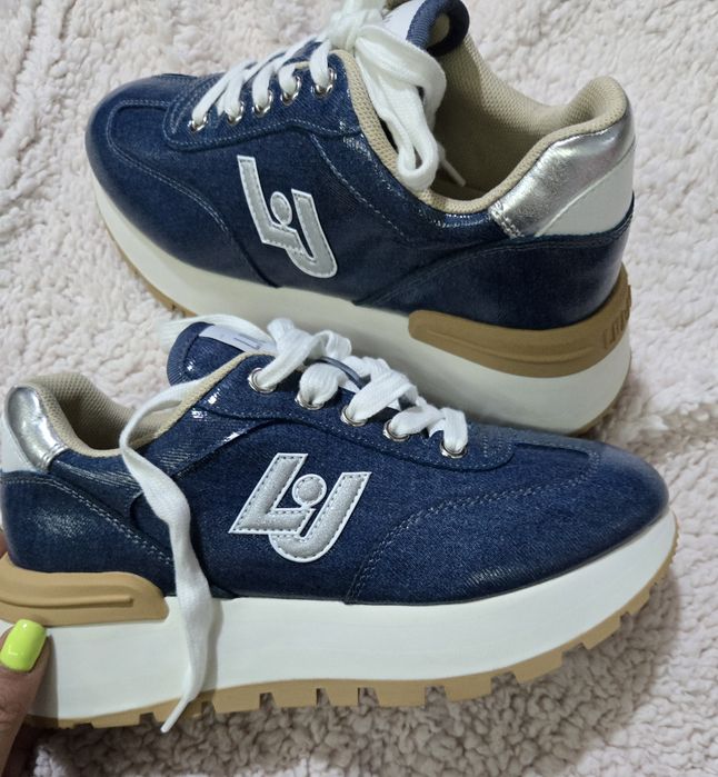 Liu jo amazing 32 denim оригинални дамски сникърси 38,5 номер нови