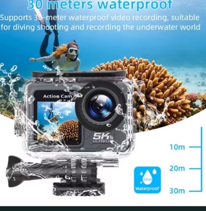 Action Camera 5k cu toate accesoriile posibile similar GoPro