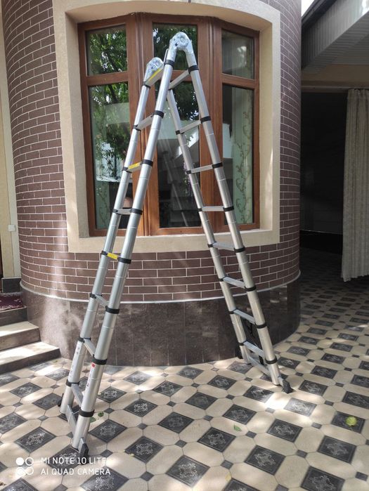 Телескопическая стремянка. Teleskopik narvon 5Метр