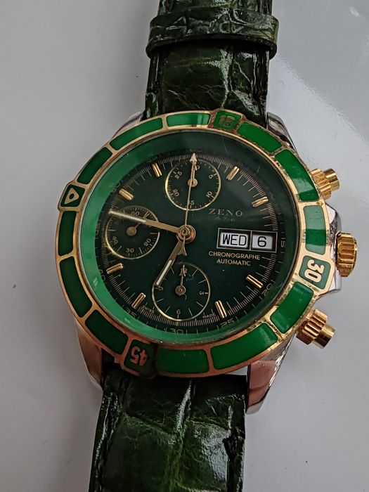 Ceas Zeno De Luxe Automatic Chronograph 40 mm Funcționează excelent!