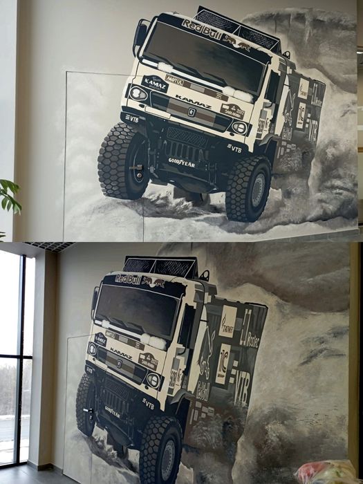 Роспись стен, художник