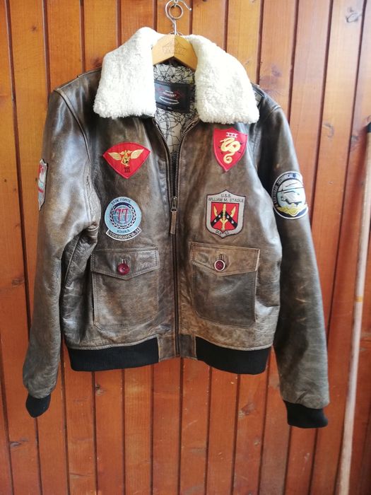 Geaca piele bărbati Aviator Aviatrix XL