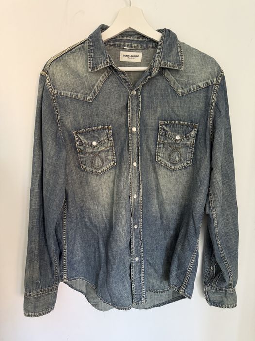 Saint Laurent 100% оригинална дънкова риза