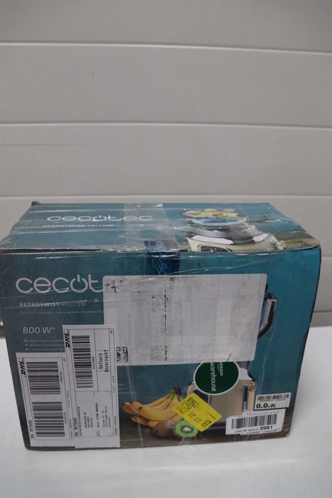 Блендер Cecotec Yellow RetroTwist 800 W, стъклена купа 1л