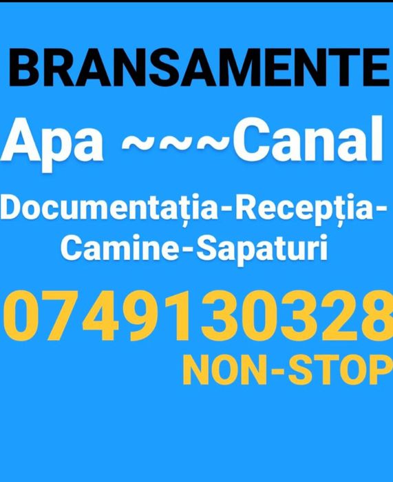 Instalator Apă Canal Branșamente experiența etc.