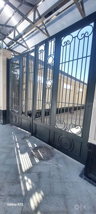 Дарваза Ворота Акфа  решотка краска киламиз.