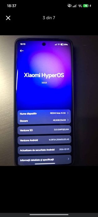 Vând redmi Note 15C 2026. Nu fac schimburi nu negociez