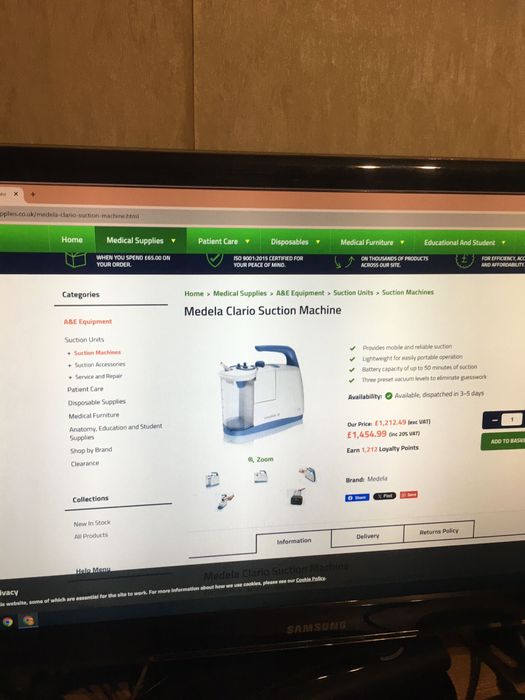 Pompă de aspirație Clario Home Care