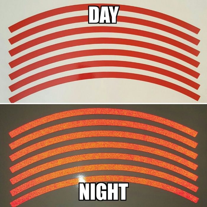 Светлоотразителни кантове ленти за джанти автомобил мотор байк ATB SUV