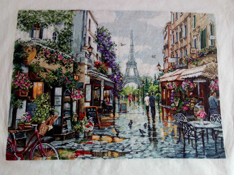 гоблен "Париж в цветя"
