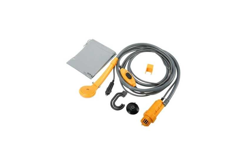 Преносим портативен къмпинг душ с помпа за автомобил 12V