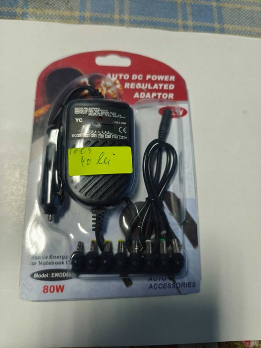 Incarcator laptop universal auto 12 V