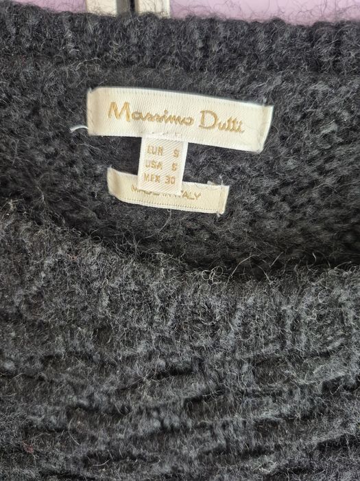 Massimo Dutti плетена блузка къс ръкав S
