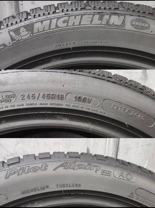 4бр зимни гуми 245/45/18 Michelin Pilot Alpine