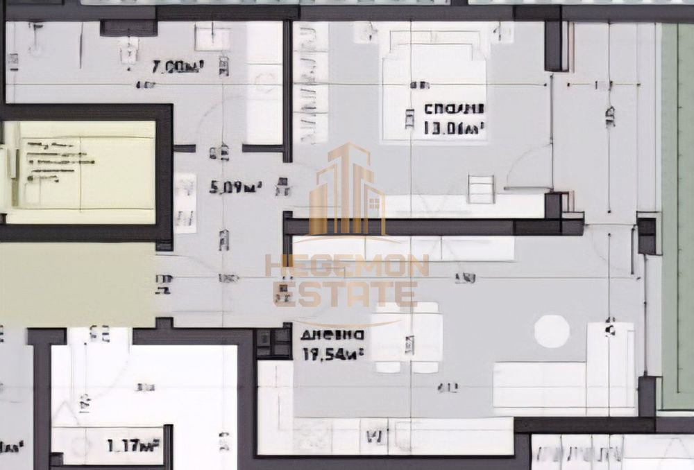 Продава се Двустаен апартамент в Варна, Левски - 63 кв.м за 1350 €/кв.м - Снимка #1