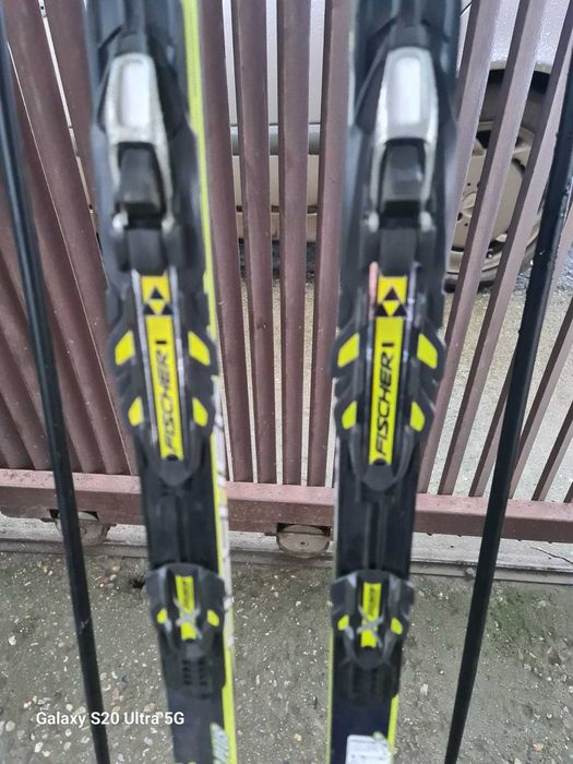 Schiuri de fond Fischer + bețe – aproape noi, folosite o singură dată