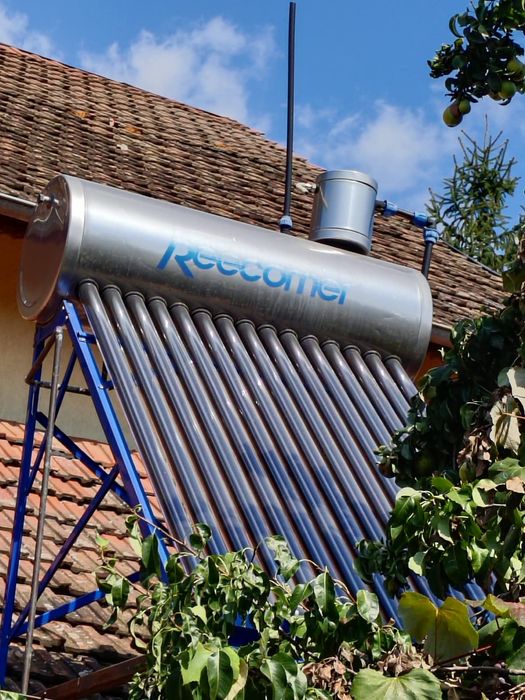 Panou solar Reecomer pt apa calda, otel, 15 tuburi, presurizat, 125 l