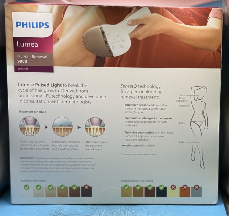 НОВО!!! Фотоепилатор Philips Lumea IPL 9900 Series BRI951/01