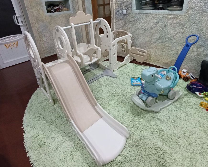 Игровой комплекс горка качеля