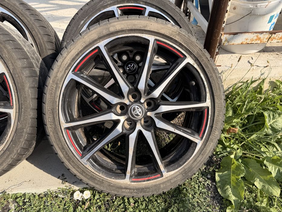 18 цола джанти от TOYOTA YARIS GRс Нови летни гуми 215/40/18 Дот 4022