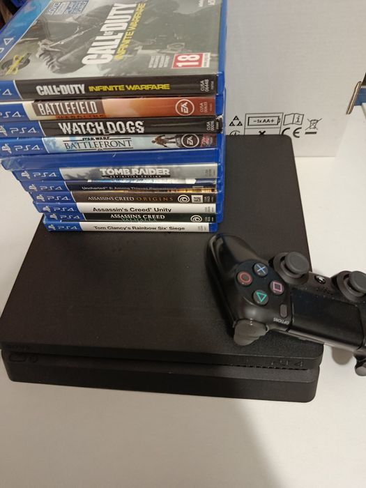 Playstation 4 spatiu 1TB ( 1000GB )  + 3 jocuri la ALEGERE si controller  Consola ps4