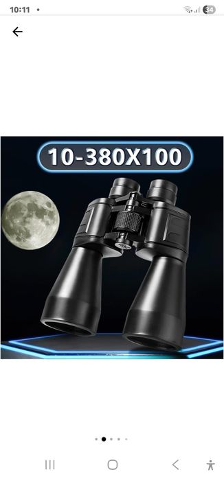 Binoclu de mare putere, 10-380X, cu suport pentru telefon si trepied