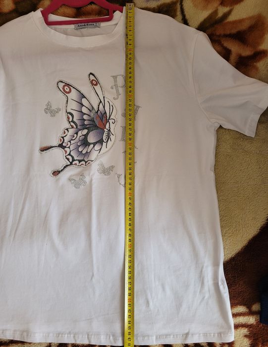 Tricou dama alb L/XL Amo&Roma
