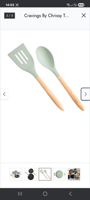 Set oale din aluminiu non stick Chrissy Teigen verde fistic