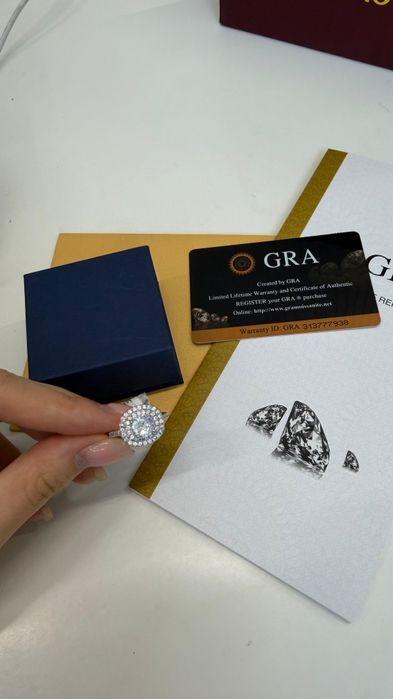 Кольцо с сертификатом GRA