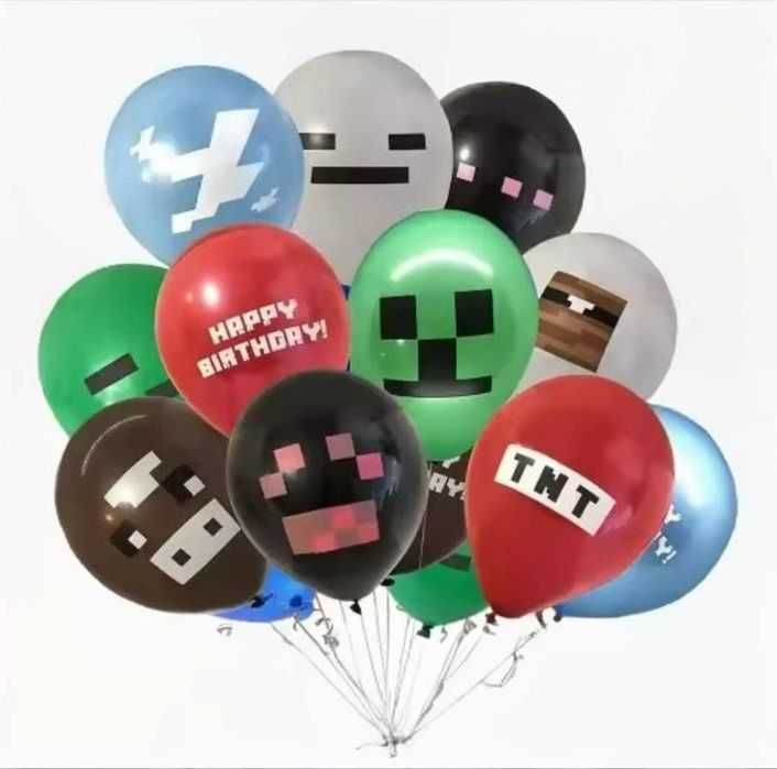 Minecraft мини сцени, Minecraft Happy Birthday балони