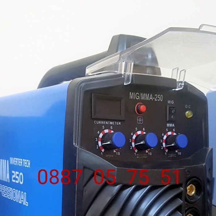 250А Телоподаващо и електрожен инверторно + редуцил вентил + ролка тел