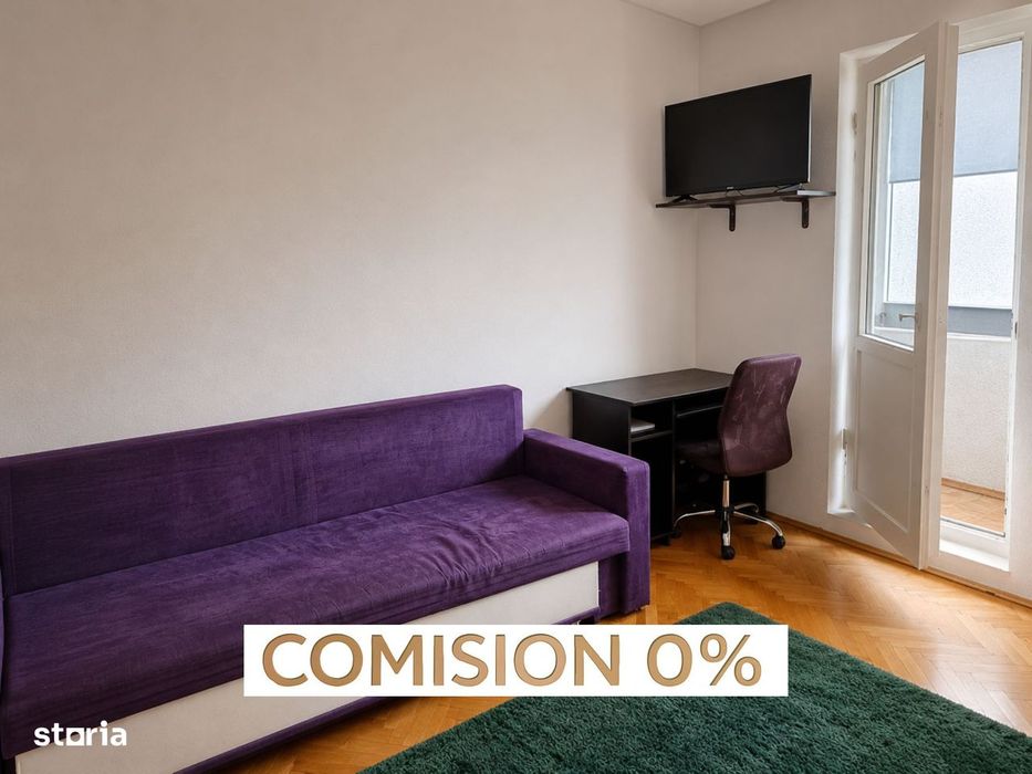 COMISION 0%, Apartament 3 Camere, Etaj 2, Centrala, Boxa, 50mp, Dacia — fotografia 1