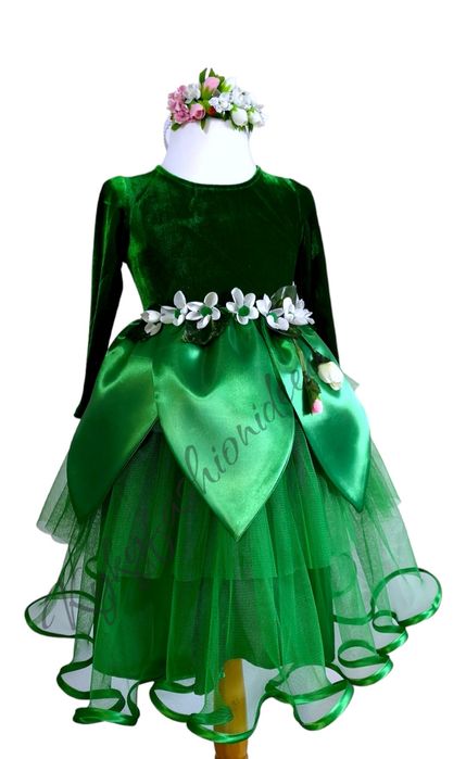 Mac costum serbare rochiță roșie Mac, 3,4,5,6,7 ani