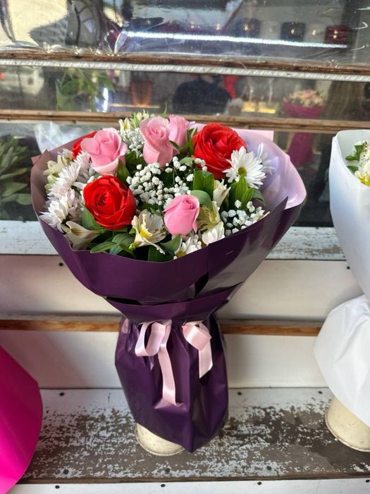 pionavidniy roza buket bables atirgul kelin gul