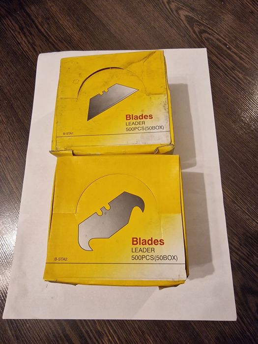 Lame cutter trapezoidale și tip cârlig