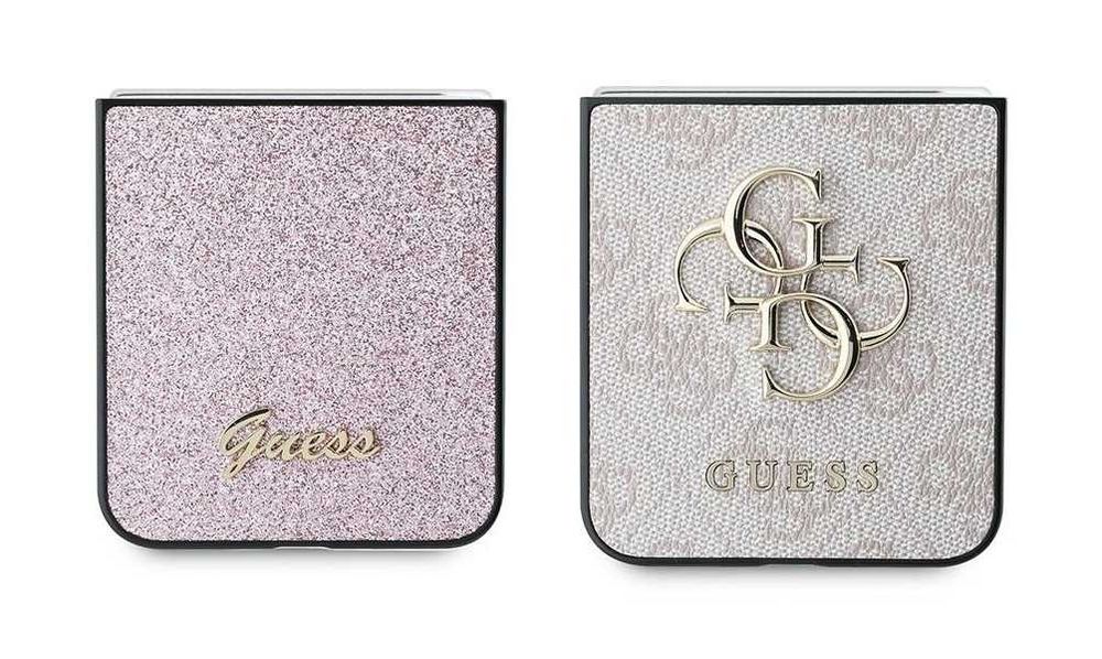 Samsung Galaxy Z Flip6 - Оригинален Кейс GUESS Metal Logo / Glitter