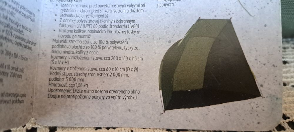 Палатка за риболов с UV защита