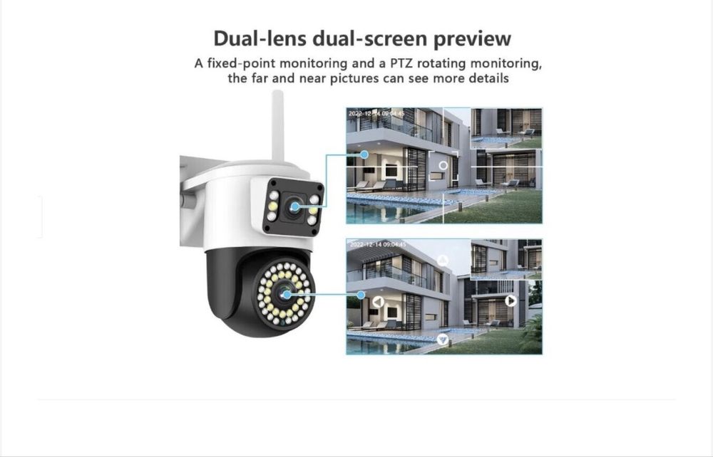 Камера с двойно наблюдение