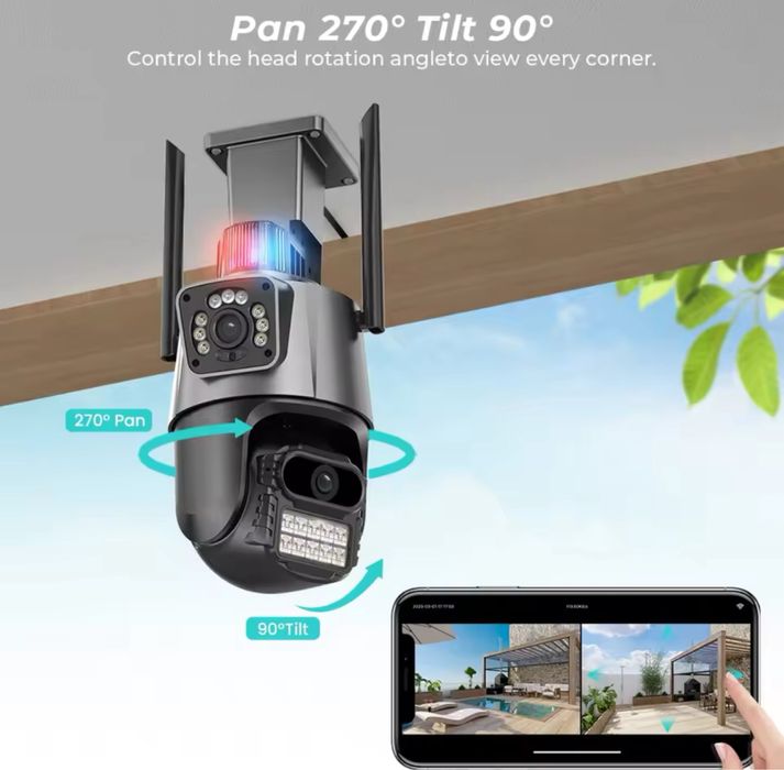 Camere NOI camera supraveghere 4K 8mp exterior wifi wireless app.iCSee