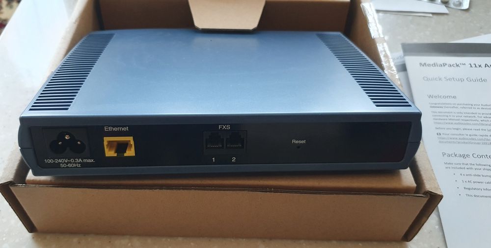 SIP шлюз AudioCodes MediaPack MP112/2S/SIP