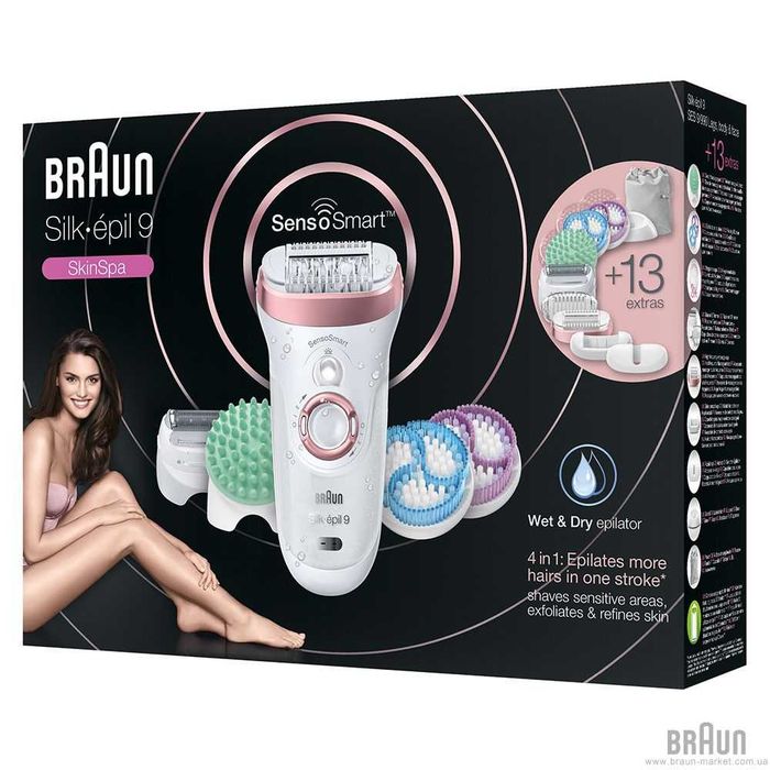 Эпилятор Braun SES 9/990 SkinSpa SensoSmart с первых рук без переплат.