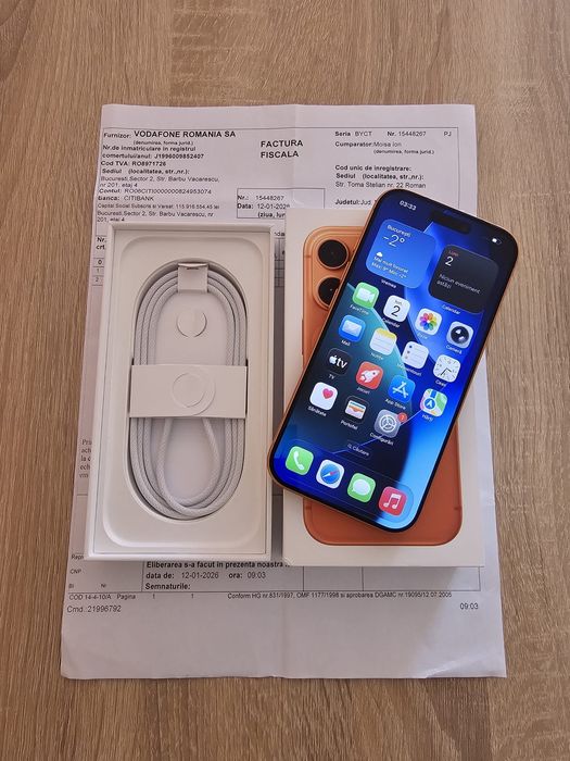 iPhone 17 Pro factura garanție 2028
