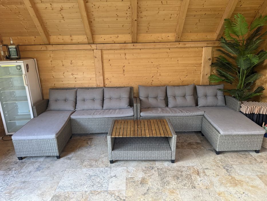 2 x Set gradina otel+ratan