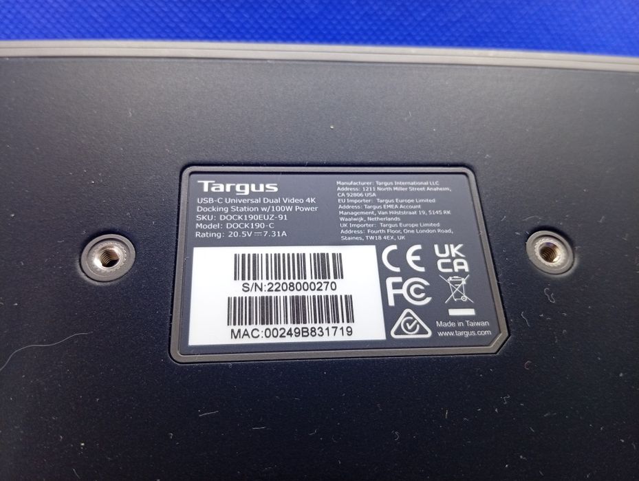 Targus USB-C Universal DV4K DOCK190EUZ