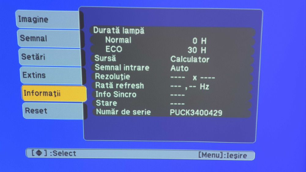 Proiector video Epson EB-S11, ca nou, la cutie