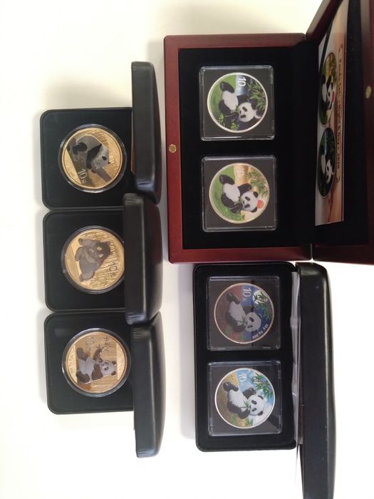 Сребърни монети "China panda", 1 oz, Китай