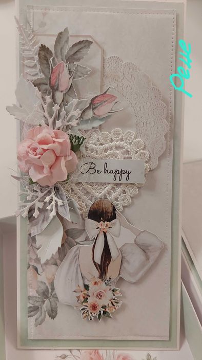 Елегантна картичка в кутия за поводи: бал, юбилей, рожден ден