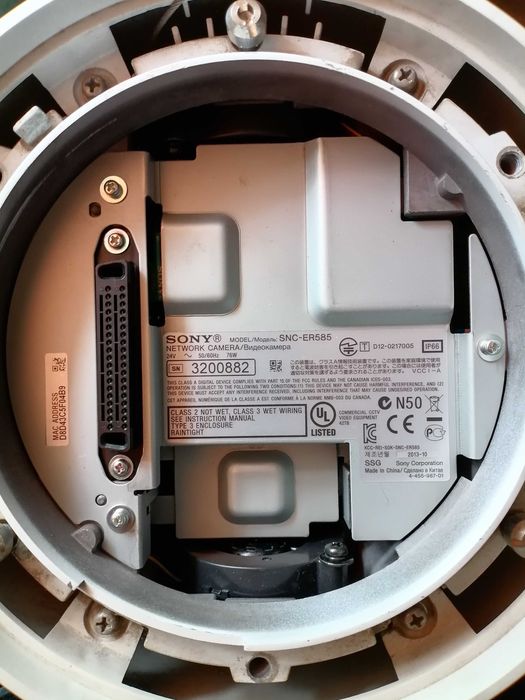 PTZ Camera, Външна Куполна ПТЗ Камера с много голям зум SONY SNC-ER585