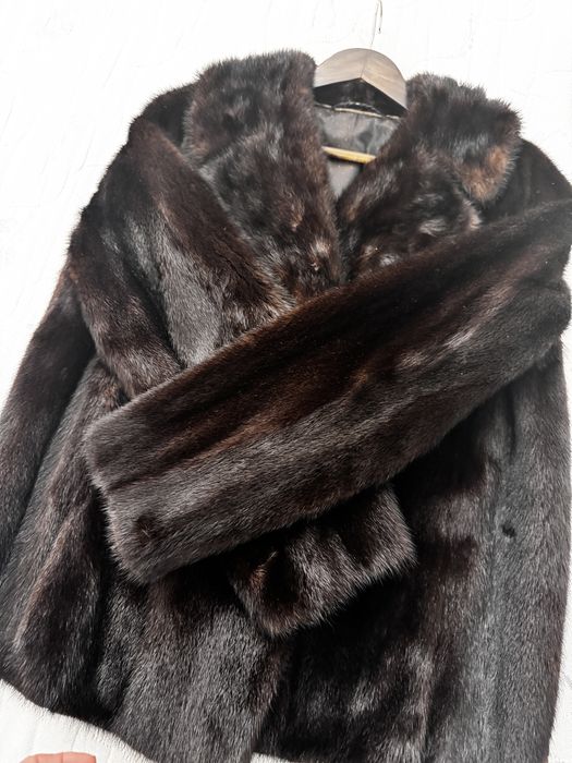 Haina din blana naturala de nurca marimea m-l