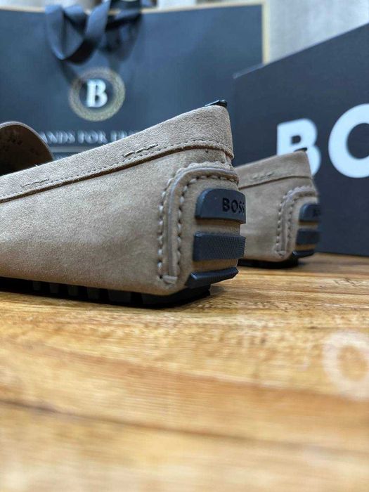 BOSS мужские замшевые мокасины ИТАЛИЯ РАЗМЕР 44.5, 45